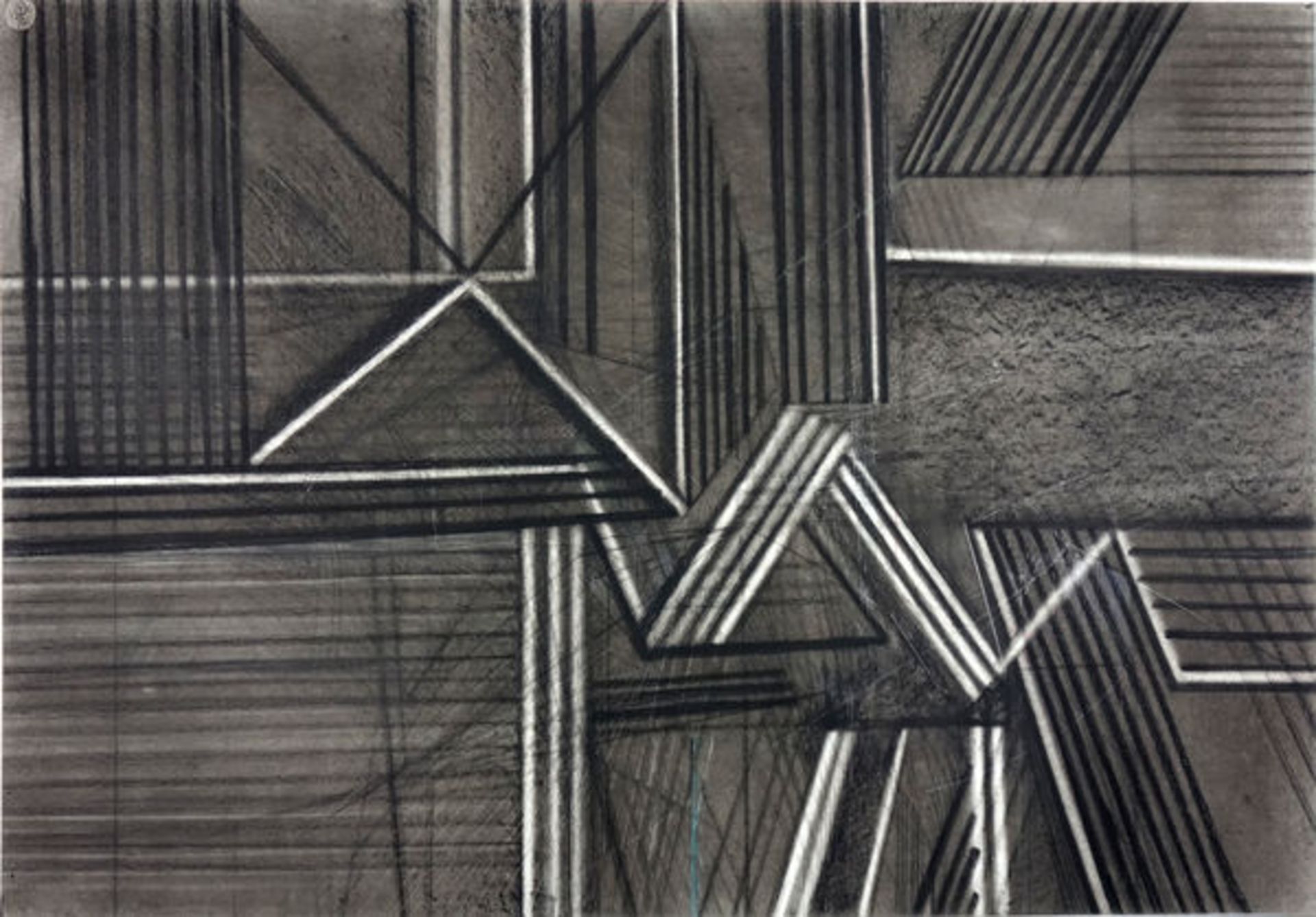 Ohne Titel (1967)Chalk drawing and pencil on Schoeller Stern hand made paper. Signed, dated.