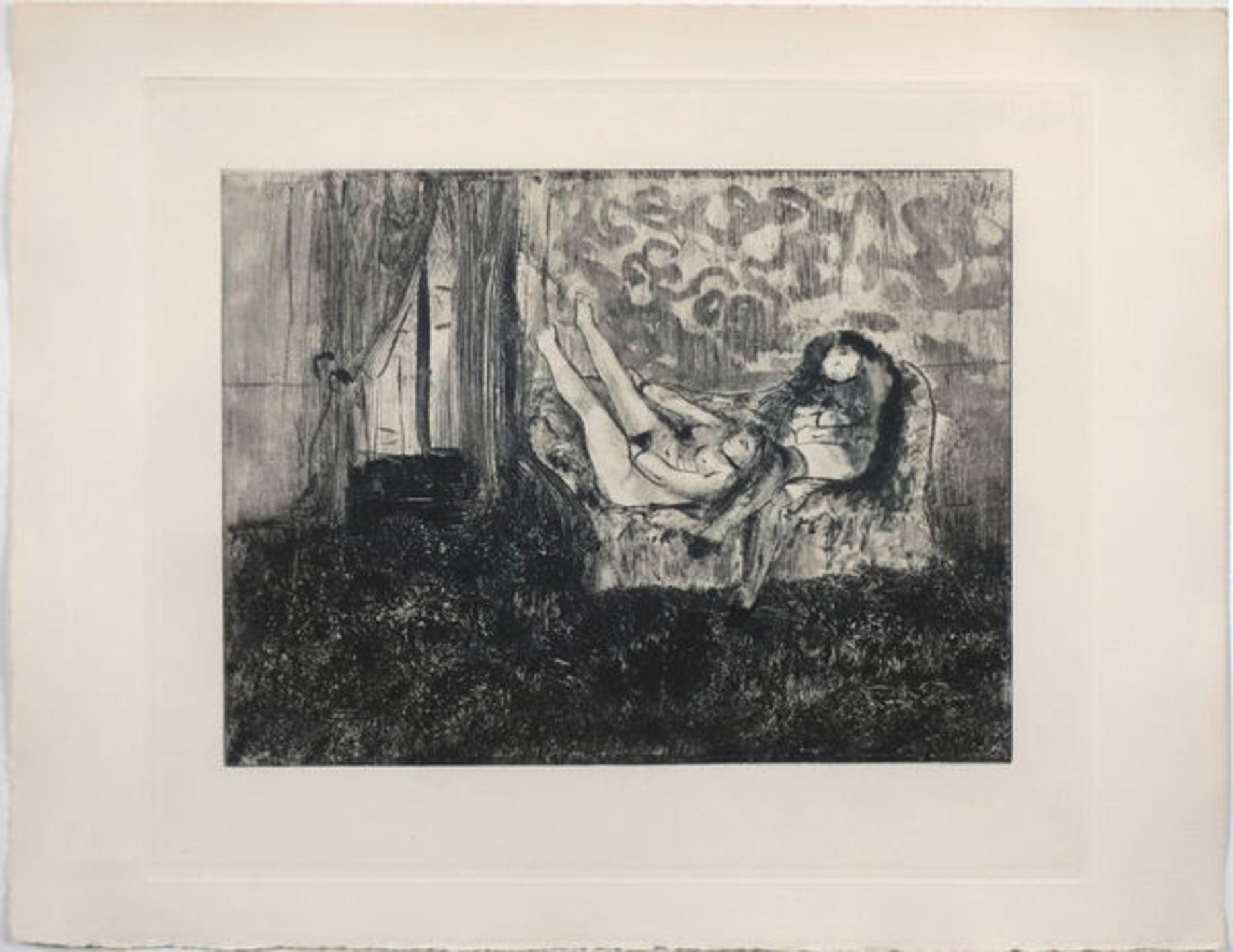 Ohne Titel (1934)Etching on Velin de Rives. Sheet from "Maison Tellier". Edition of 305 prints.