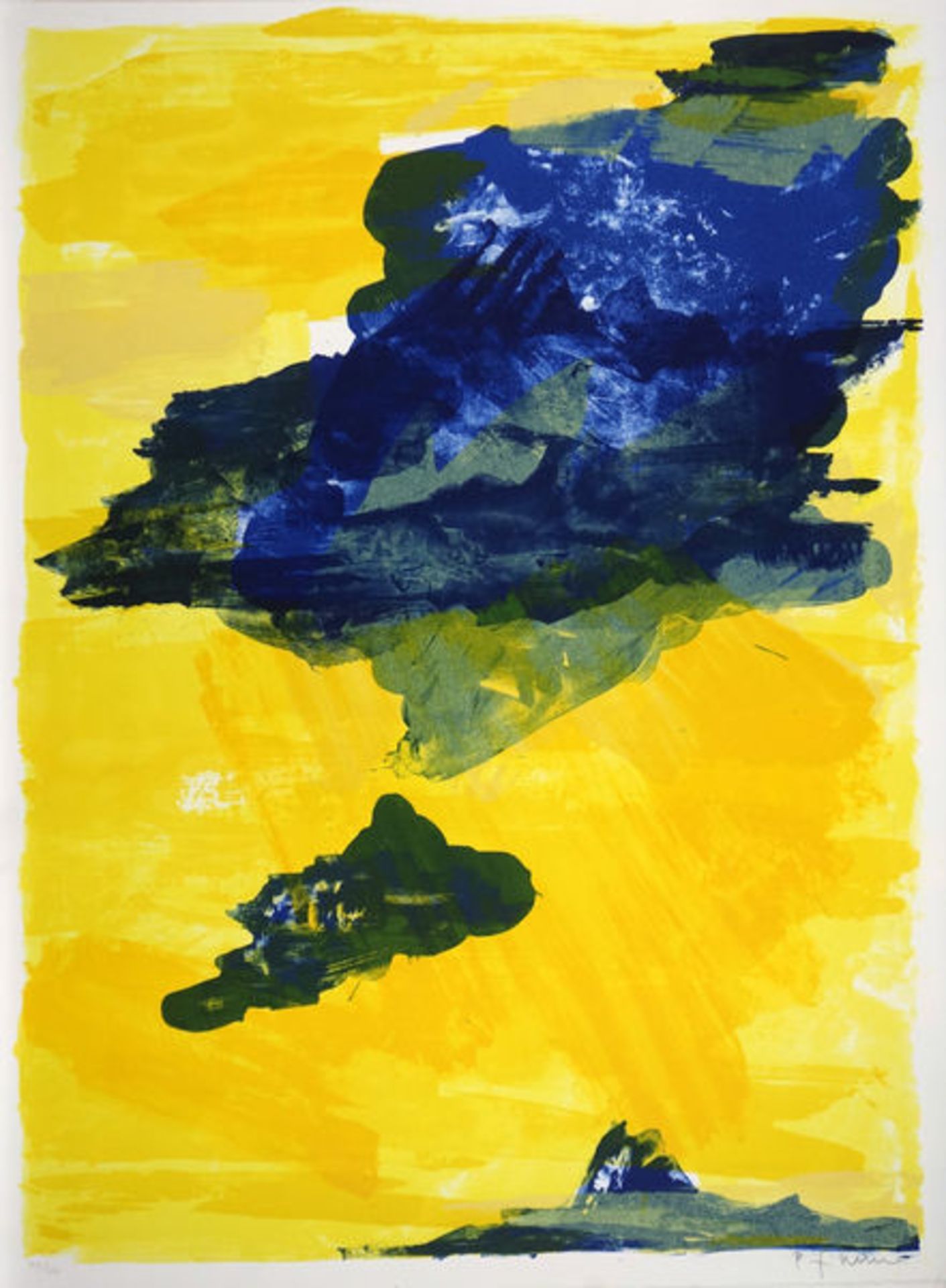 Himmel (1998)Color lithograph on Arches hand made paper. Signed. Numbered "77/120". Sheet size: 76,0