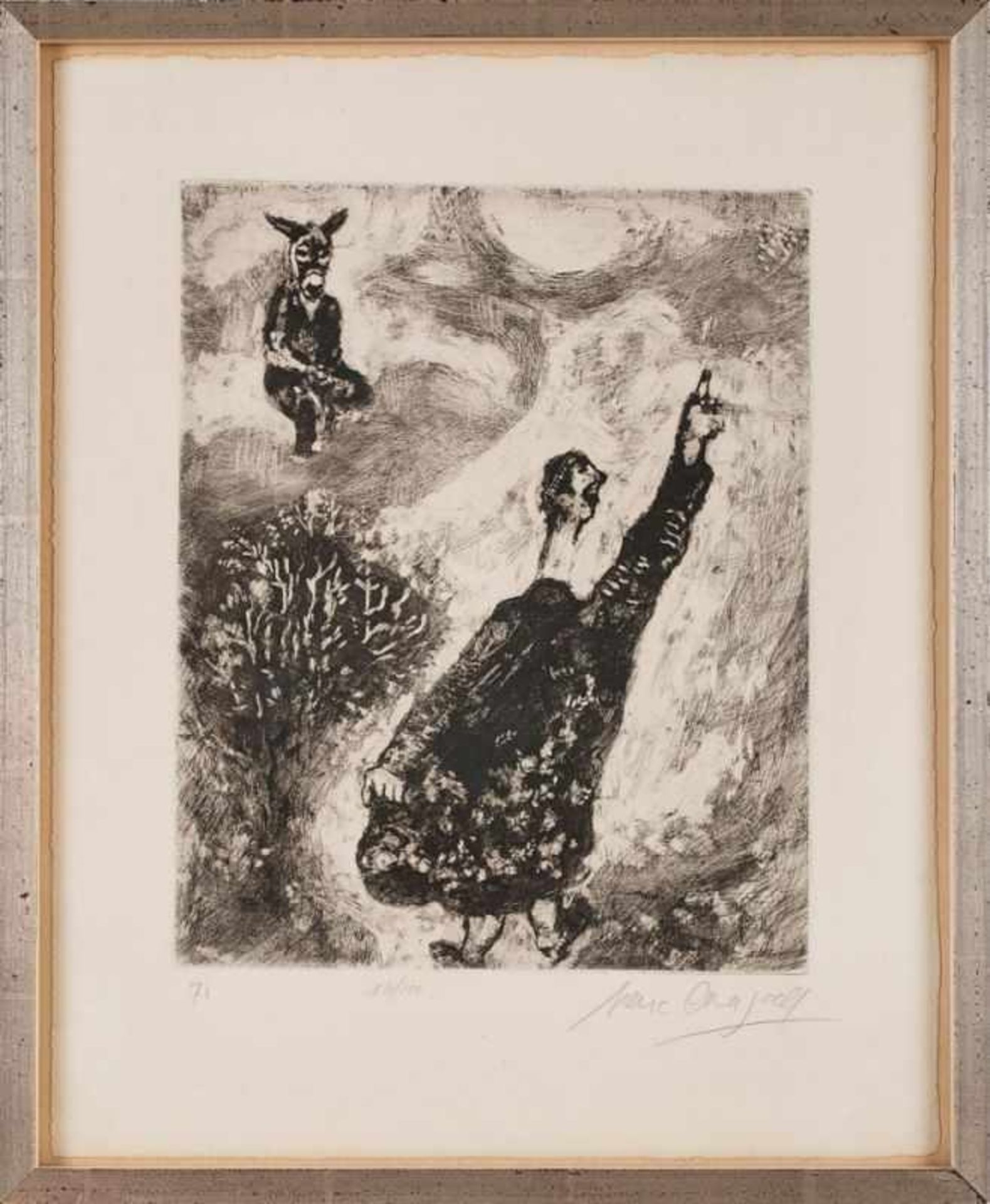2 Radierungen Marc Chagall1887 Witebsk - 1985 Saint-Paul-de-Vence "Bl. 7. u. Bl. 71 aus der Folge: - Bild 2 aus 3