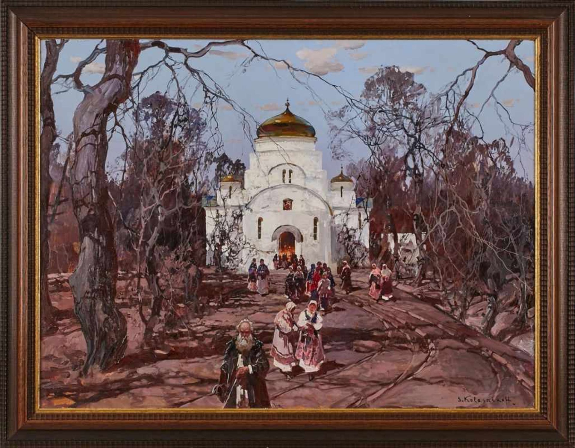 Gemälde Stephan Kolesnikoff(Stepan Fedorovic Kolesnikov) 1879 Adrianopol - 1955 Belgrad Studierte