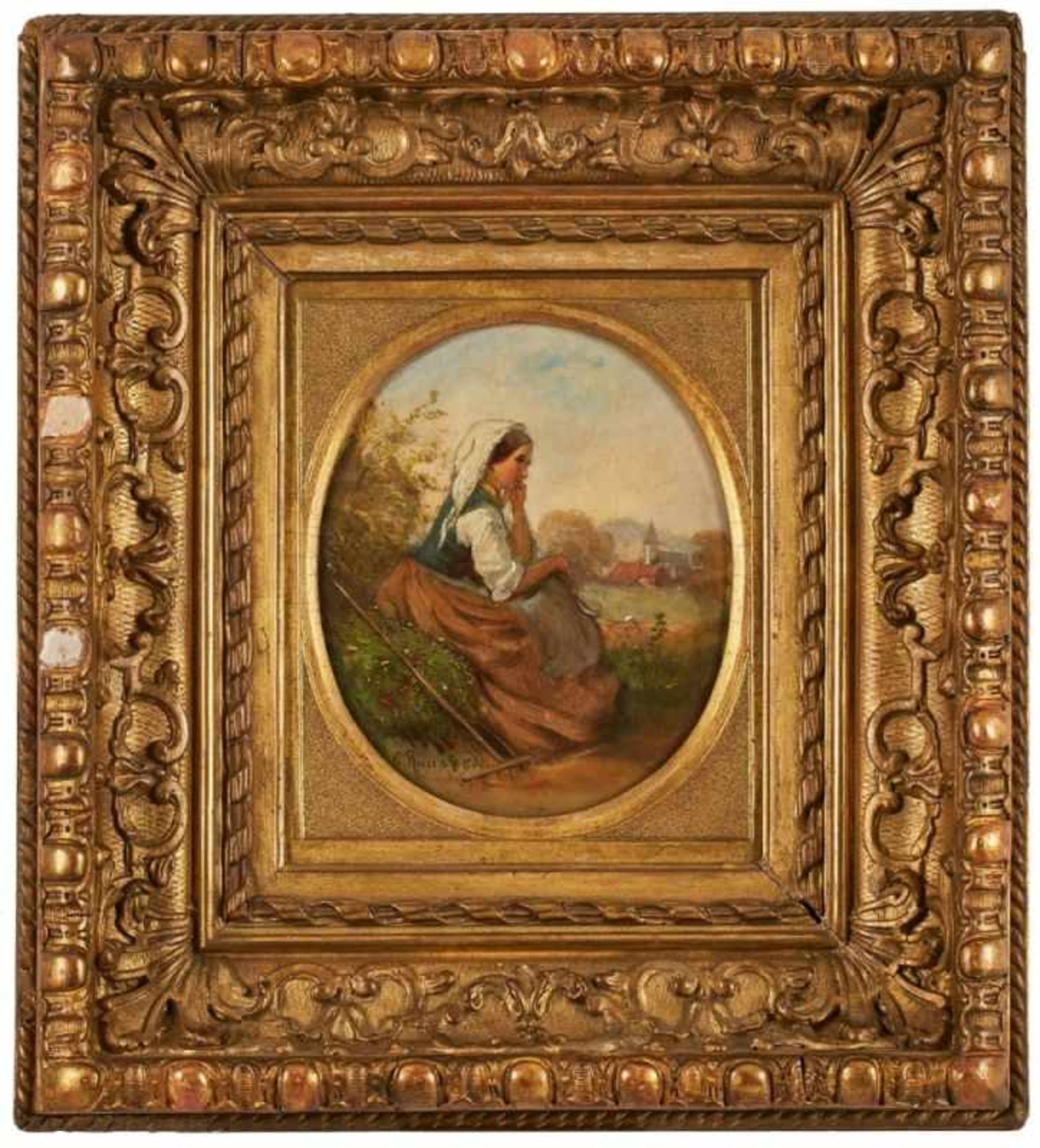Gemälde Philipp Rumpf1821 Frankfurt - 1896 Frankfurt Studierte ab 1835 am Städel in Frankfurt, ab