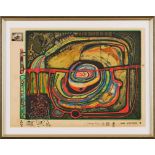 Serigrafie Friedensreich Hundertwasser1928 Wien - 2002 Brisbane "Die fünfte Augenwaage, Opus 368A"