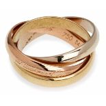 Trinity-Ring, Cartier, 18 kt GG/WG/RG, RG 51, 8,5 g