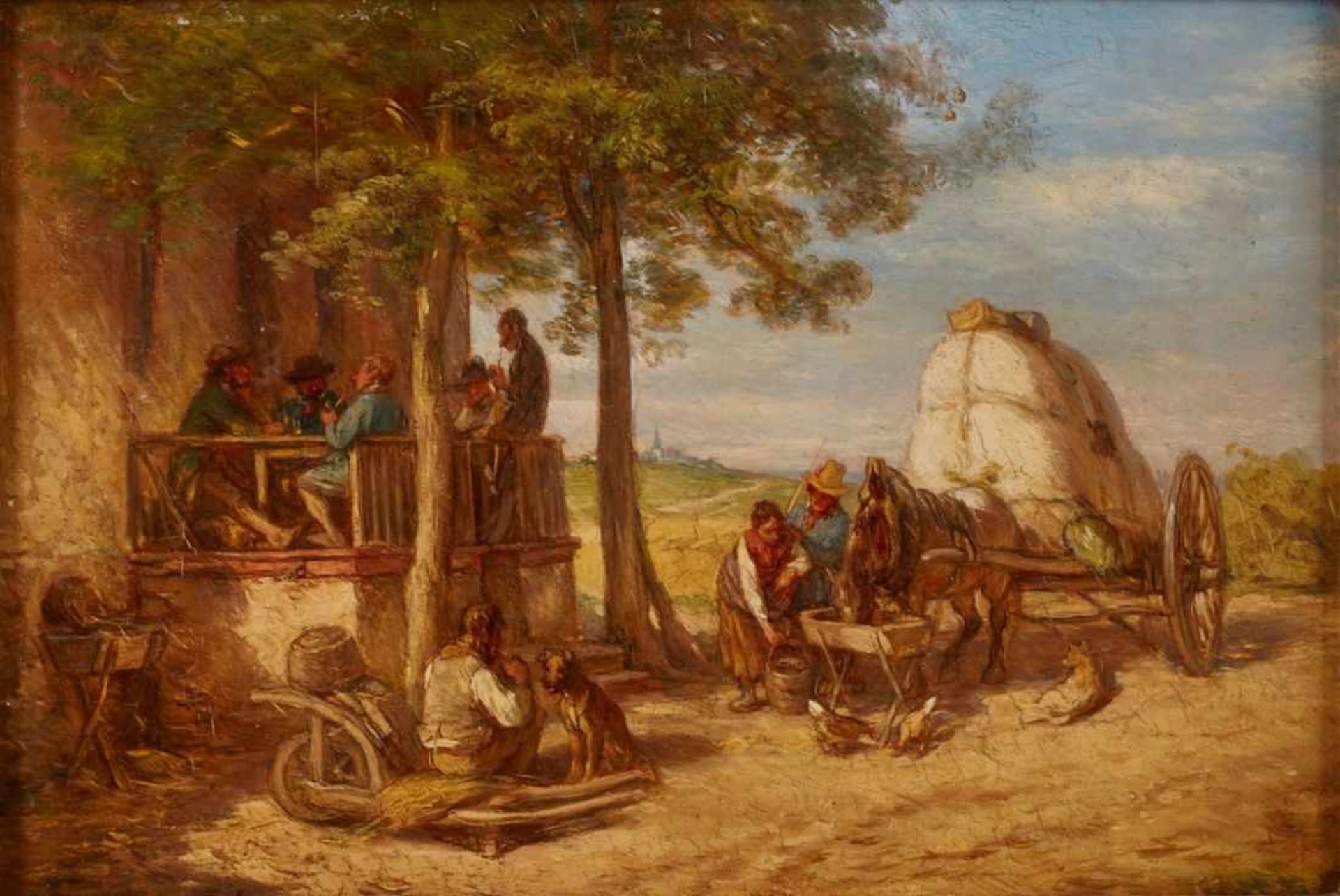 Gemälde Jakob Fürchtegott Dielmann1809 Frankfurt - 1885 Frankfurt Genre- u. Landschaftsmaler,