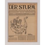 Titelblatt"Der Sturm - Wochenschrift für Kutur und die Künste" 1910 mit einer Titelillustration