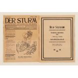 Titelblatt"Der Sturm - Wochenschrift für Kutur und die Künste" 1910 mit einer Titelillustration
