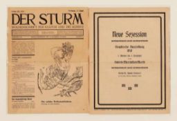 Titelblatt"Der Sturm - Wochenschrift für Kutur und die Künste" 1910 mit einer Titelillustration