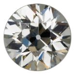 Ungefaßter Diamant-Solitär von 3,93 ctim Altschliff, Reinheit vs2, Farbe Getöntes Weiß/ L