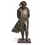 Bronze Georges Charles Coudray(Frankreich, 1883 - 1932) "Napoleon", dunkelbraun patiniert.