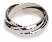 Trinity-Ring, Cartier, 18 kt WG, RG 53, 8,2 g