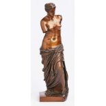 Bronzenachguss "Venus de Milo" 20. Jh.Hellbraun patiniert. Li. am Sockel sign. "Rolland. Fdeur
