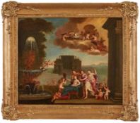 GemäldeFiguren- u. Architekturmaler um 1800 "Die Hochzeit des Poseidon" Öl/Lwd. (doubliert), 66 x
