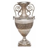 Gr. viktorianische Henkelvase,Edinburgh 1883. Sterlingsilber. Beschau Edinburgh/ Schottland,