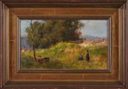 Gemälde August Splitgerber1844 Steingaden - 1918 München Landschafts- u. Genremaler, Schüler von
