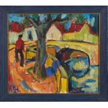 Gemälde Fritz Kohlstädt1921 Stuttgart - 2000 Pforzheim Expressionist, Mitgl. und Gründer d.