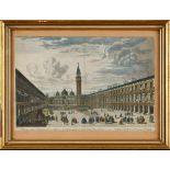 Kol. Kupferstich Michele Marieschi1710 Venedig - 1744 Venedig "Prospectus Platae Divi Marci