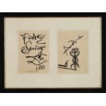 Autograph und ZeichnungSalvador Dali 1904 Figueres - 1989 Figueres "Francois Sauville - Äskulapstab"