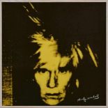 Multiple - Farbserigrafie auf Porzellannach Andy Warhol "Andy Warhol gelb" 2002 im Druck mit dem