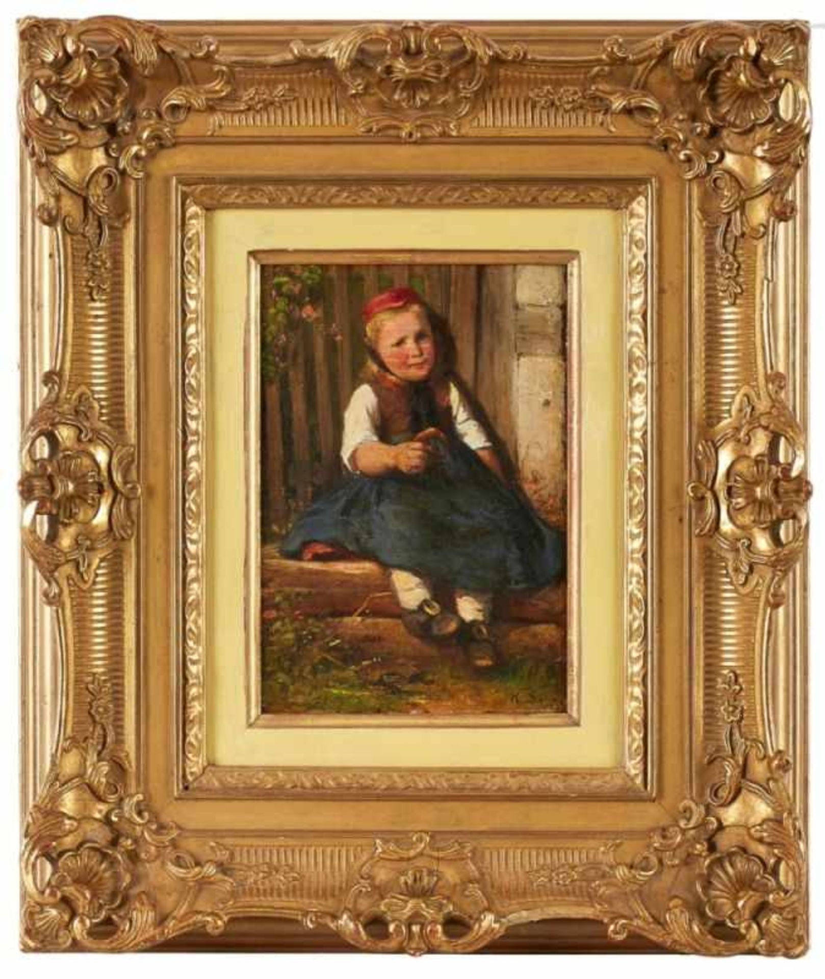 Gemälde Karl Rudolf Sohn1845 Düsseldorf - 1908 Düsseldorf Genremaler, Schüler seines Cousins, dem