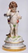 "Das schlagende Herz"/ Amor mit Herzen,Meissen um 1880. Entw.: Heinrich Schwabe. Aus der sog. "L-