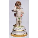 "Das schlagende Herz"/ Amor mit Herzen,Meissen um 1880. Entw.: Heinrich Schwabe. Aus der sog. "L-