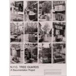 Poster/OffestdruckSue Morgan/ Holly O'Grady "NYC Tree Guards" 1985 mit handschriftl. Widmung von Sue