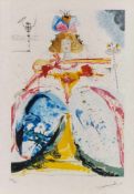 Farblithographie und Radierungnach einem Aquarell von Salvador Dali "Prinzessin"1961/1984 u. re.