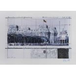 2 Collagen/OffsetdruckeChristo geb. 1935 Gabrowo "Wrapped Reichstag" 1994 je u. re. sign. Christo