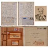 Orig. Autograph/ SignaturAlbert Schweitzer 1875 Kaysersberg - 1965 Lambarené auf