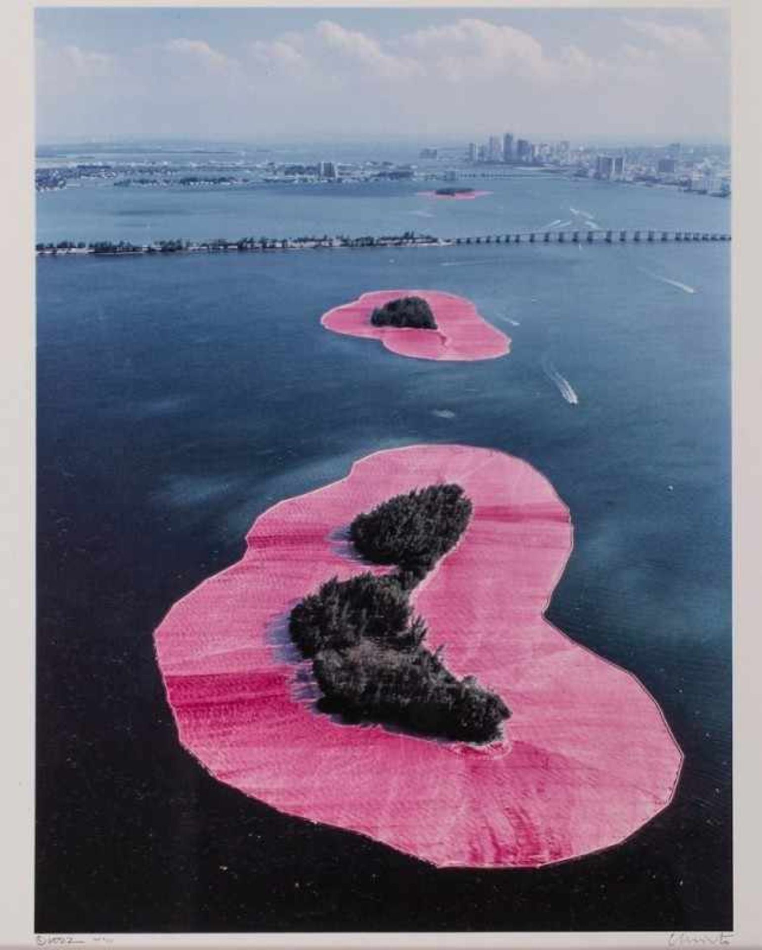 Serie von 4 PhotographienChristo/ Wolfgang Volz "Surrounded Islands, Biscayne Bay, Greater Miami, - Image 5 of 5