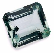 Gr. Aquamarin ungefasst.von 101,68 ct im Tafelschliff, Herkunft Pakistan, 3,2 x 2,8 cm Erworben 2012