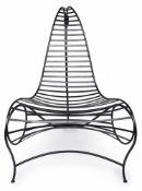 "Spine Chair", Designer André Dubreuil.Entw. 1988, Ausführung 1991 von A.D. Decorative Arts