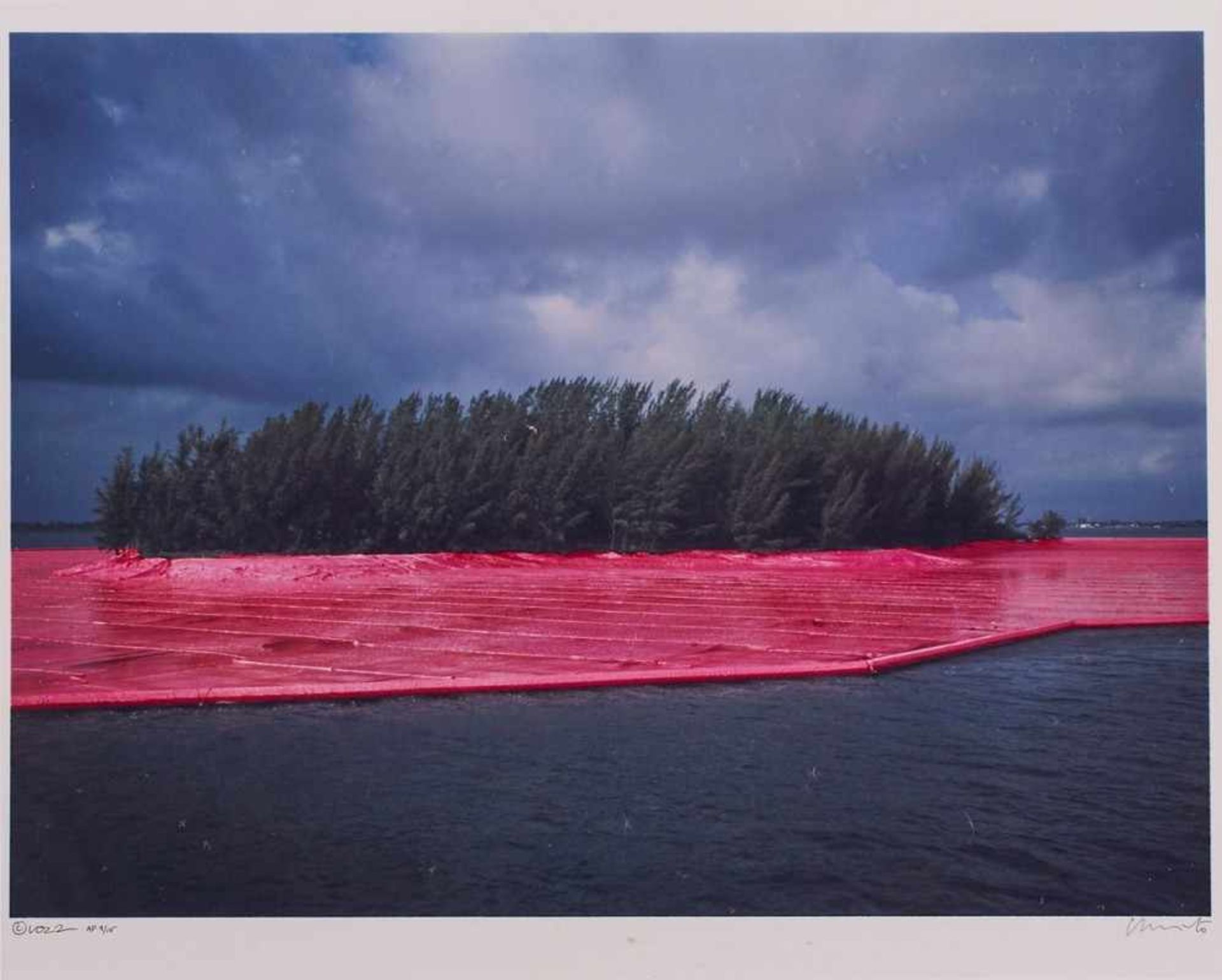 Serie von 4 PhotographienChristo/ Wolfgang Volz "Surrounded Islands, Biscayne Bay, Greater Miami, - Image 3 of 5