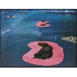 Offset/PosterChristo geb. 1935 Gabrowo "Surrounded Island, Biscayne Bay, Greater Miami, Florida