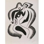 Lithografie Alexander Archipenko1887 Kiew - 1964 New York "Le sculpteur" 1962/63 u. re. sign.