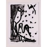 Lithografie Georg Baselitzgeb. 1938 in Deutschbaselitz "o.T." 1993 u. re. sign. u. dat. Baselitz