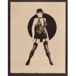 Lithographie wohl Glen Fortune Bansegeb. 1948 Camden, New Jersey "Liza Minelli" u. re. sign. ca.