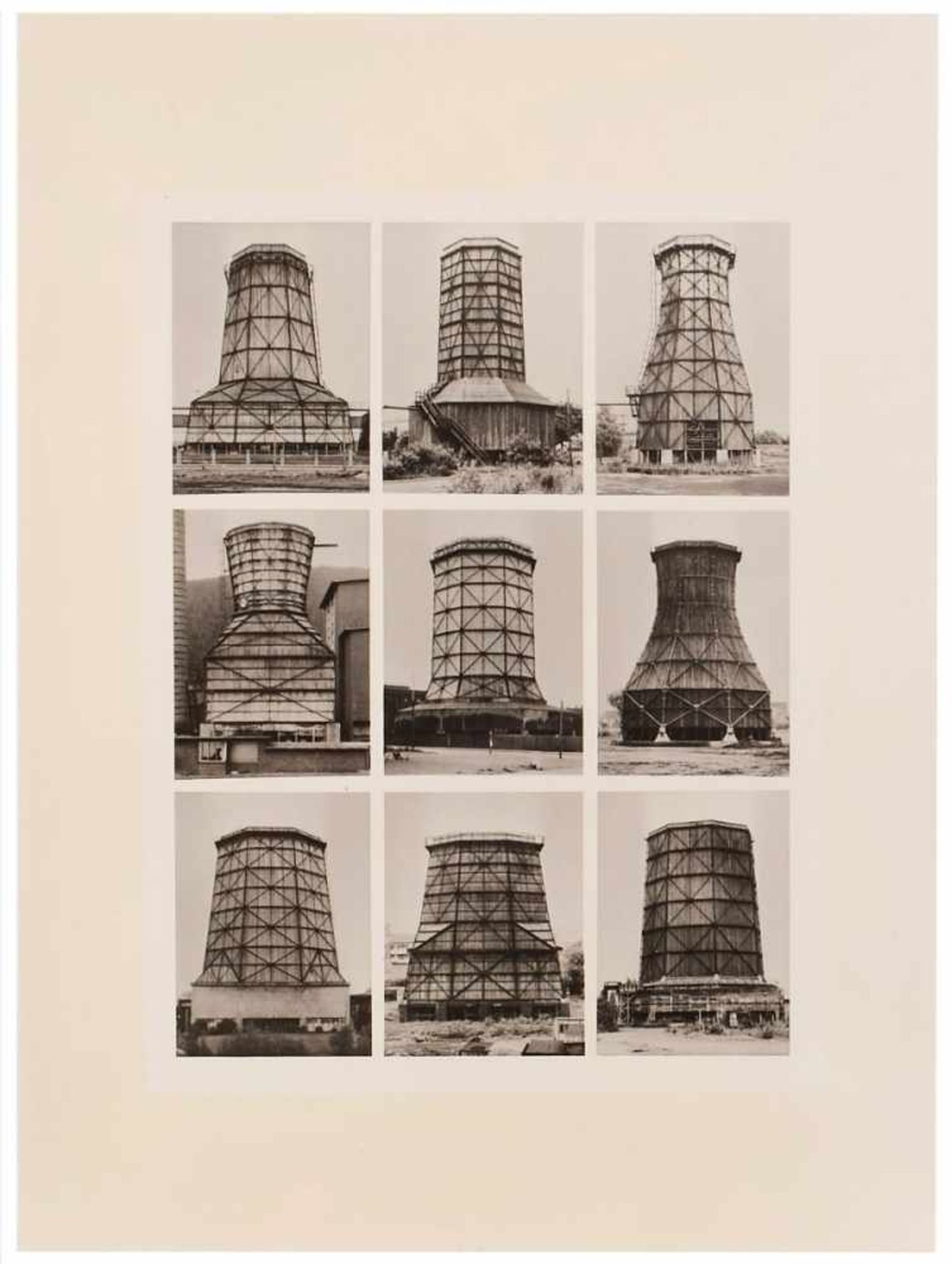 4 s/w Fotosnach Bernd & Hilla Becher "Industriebauten" um 1970 auf Baryt. 39,8 x 29,9 cm, o.R. etwas - Image 5 of 5
