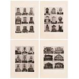 4 s/w Fotosnach Bernd & Hilla Becher "Industriebauten" um 1970 auf Baryt. 39,8 x 29,9 cm, o.R. etwas