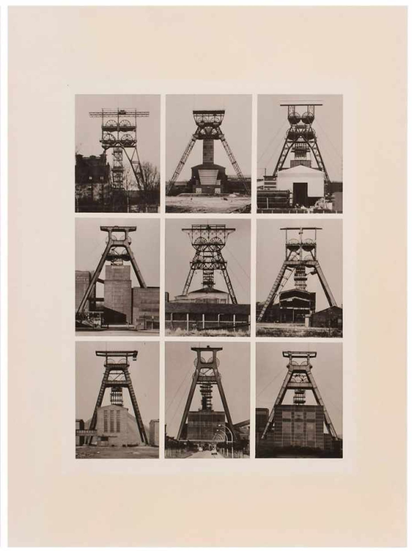 4 s/w Fotosnach Bernd & Hilla Becher "Industriebauten" um 1970 auf Baryt. 39,8 x 29,9 cm, o.R. etwas - Image 4 of 5