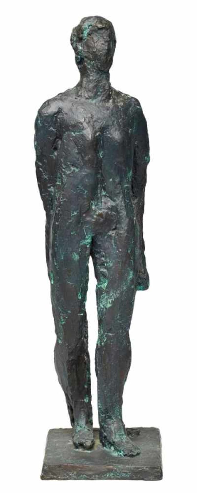 Bronze Werner Stötzer(1931 Sonneberg - 2010 Altlangsow) "Stehende Figur", Ende 20. Jh. Expl. 8/