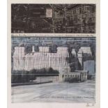 Poster/ OffsetdruckChristo geb. 1935 Gabrowo "Wrapped Reichstag" 1984 u. re. sign. Christo 69 x 58,7