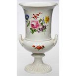 Kratervase, Meissen wohl um 1940.Hoher, zylindr. Kelch m. ausschwingender Lippe auf kl. gedrückter