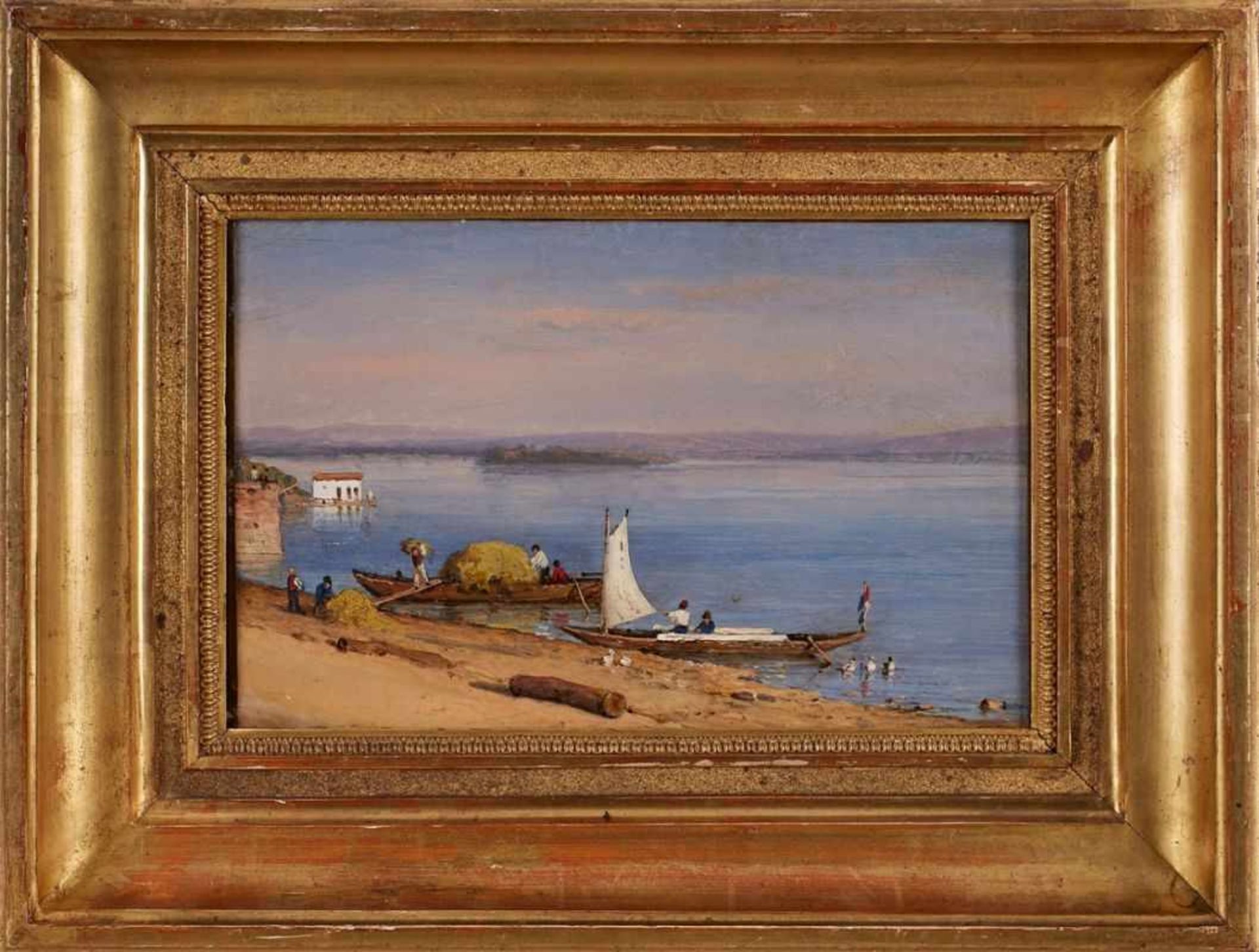 Gemälde Carl Morgenstern1811 Frankfurt - 1893 Frankfurt Landschaftsmaler. Sohn des Joh. Friedr., - Bild 2 aus 2