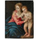 Gemälde Italien um 1600"Maria mit dem Christusknaben" Öl/Holz, 36,1 x 27 cm- - -22.00 % buyer's