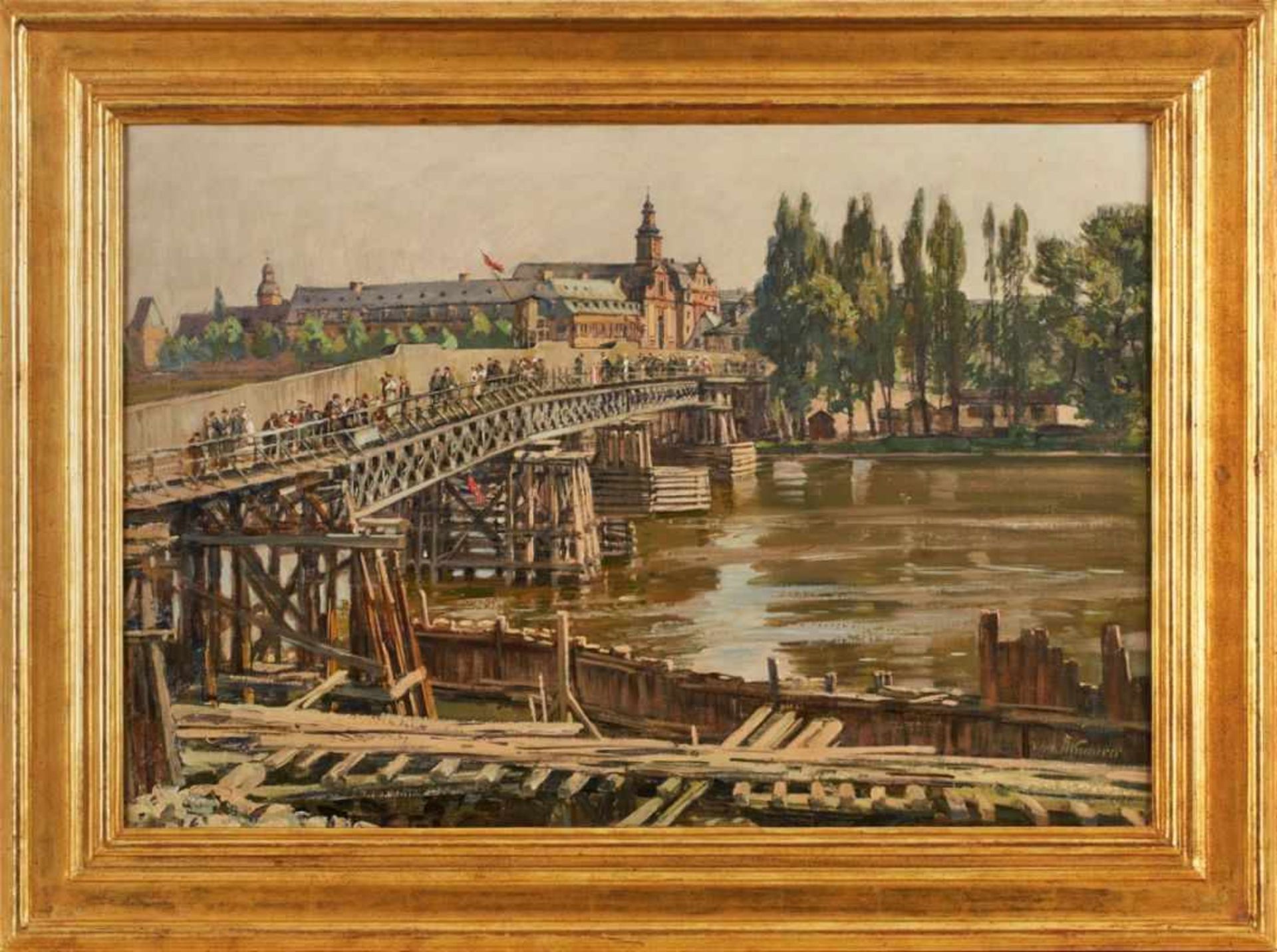 Gemälde Fritz Wucherer1873 Basel - 1948 Kronberg Studiert von 1892-1894 bei Anton Burger.