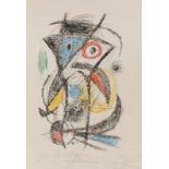 Farblithographie Joan Miró1893 Barcelona - 1983 Palma "Aus Demeures..." 1976 u. re. sign. Miro mit