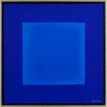 Gemälde Karl Vogelsang1932 Essen - 2006 Kronberg "Colour Window - Blue" u. re. sign. Vogelsang Öl/