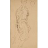 Bleistiftzeichnung Gustav Klimt1862 Baumgarten bei Wien - 1918 Wien Ausbildung 1876-83 in Wien. Dort